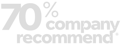 70% company recommend