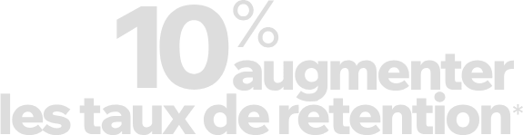 10% increase retention rates